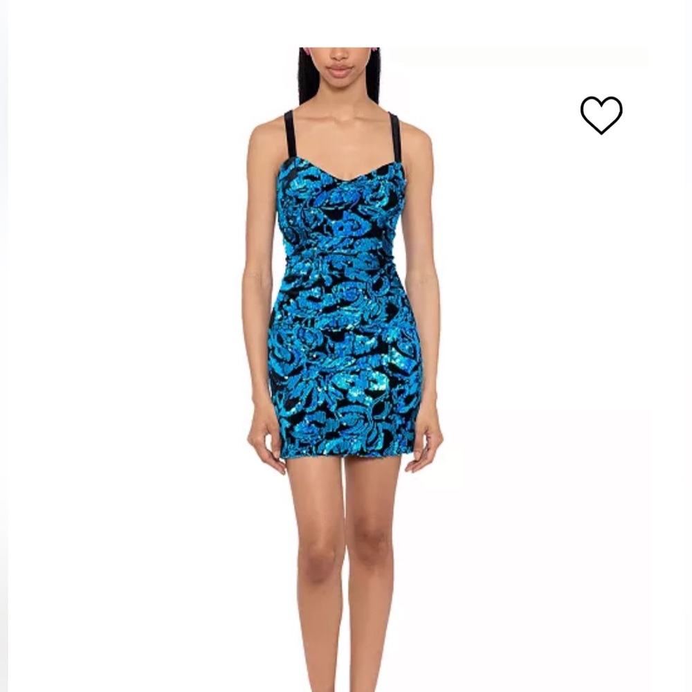 Juniors' Sequined Velvet Sheath Dress